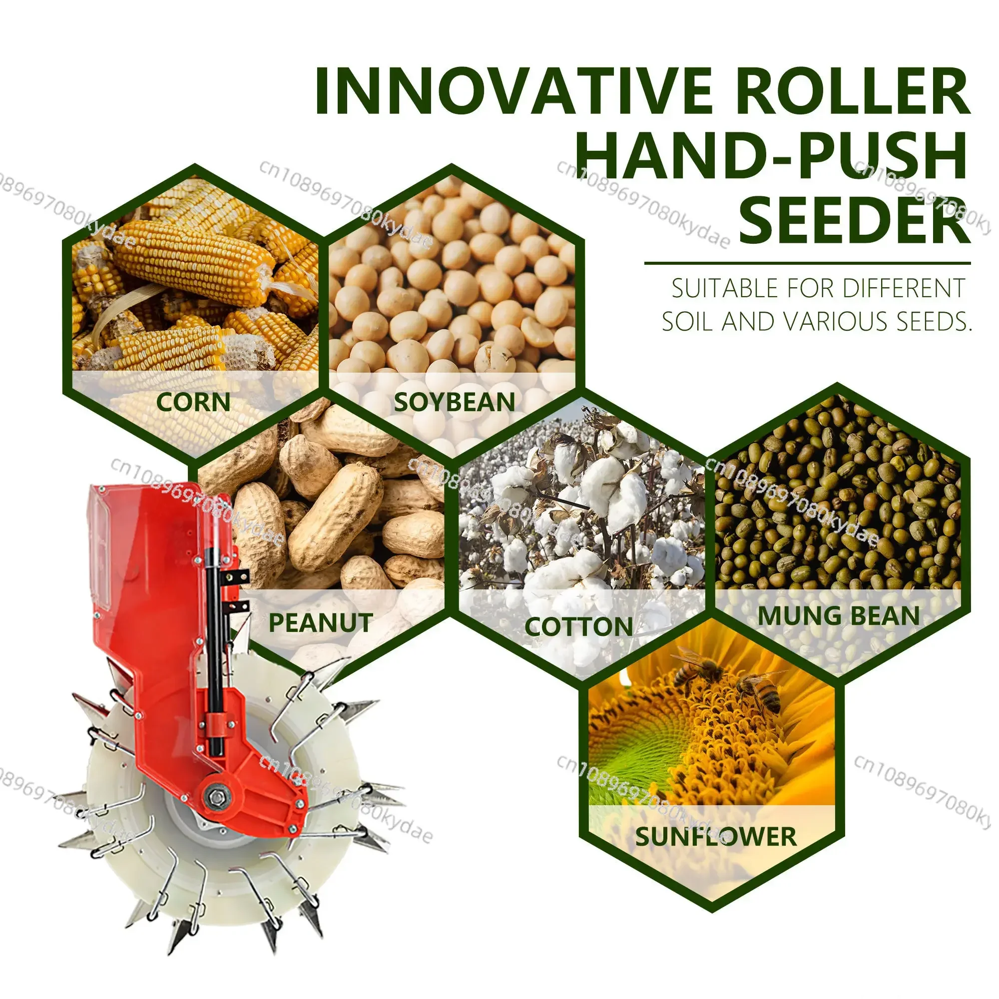 Vegetable Seed Seeder Machine Hand Push Corn Seeder Machines Seed Slitter seeders and planting machines