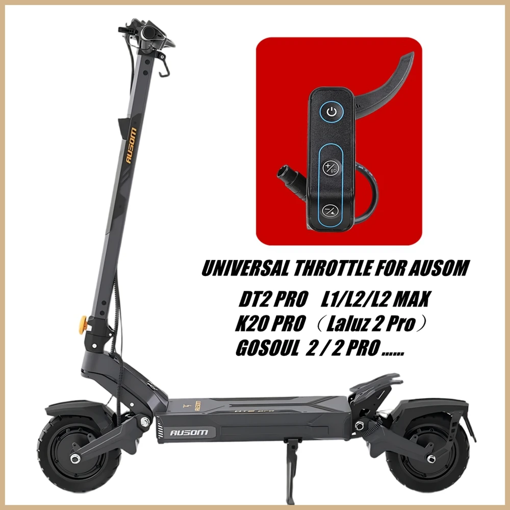 Index Finger Throttle for AUSOM 48V 52V 60V Electric Scooter K20 PRO GOSOUL 2 DT2 PRO L1 L2 L2 MAX F1 MAX Trigger Accelerator