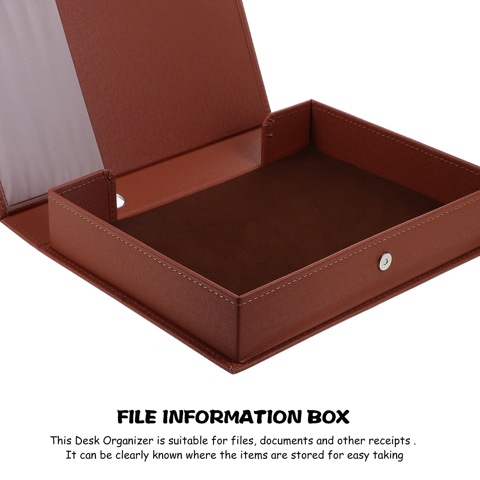 

Storage Box for Office Home Document A4 Desktop Holder Water Resistant Space Saving Foldable BoxA4 Organizer Desktop