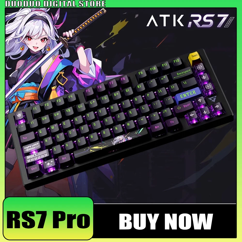 

ATK RS7 Magnetic Switch Mechanical Keyboard 8K RGB Smart SPEED X Quick Trigger Wired Gaming Keyboard For Varolant Pc Gamer Gifts