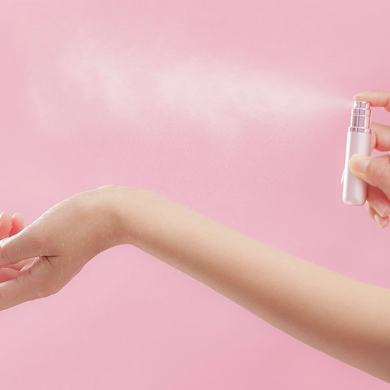 Mini botella de Perfume recargable, dispensador de Perfume con relleno inferior cosmético portátil, contenedor de líquido, botella para herramienta de viaje