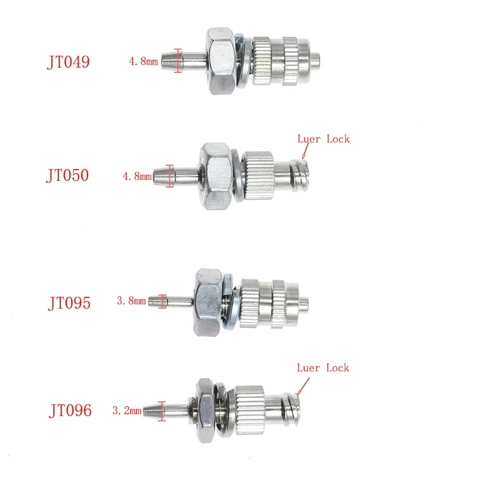 1pcs/5pcs/10pcs Metal Nickel Plated Brass Luer Lock Adapter Dispenser Connector Threading Fixed Adapter Gas Pipe Conversion