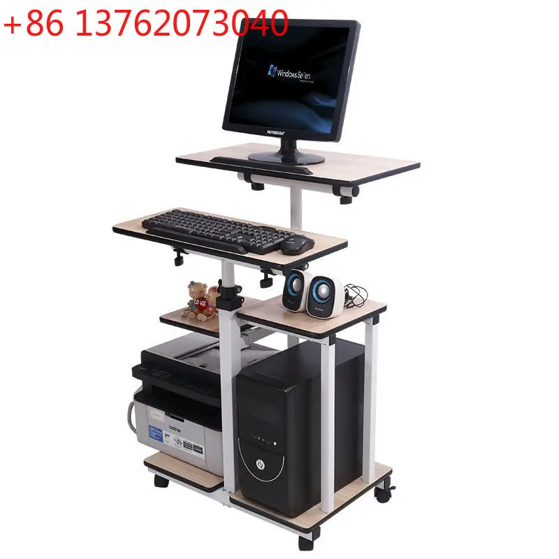 

Подъемный стол для компьютера, бытовой складной, мобильный, регулируемый, мастерская, настольный компьютер, ноутбук, верстак