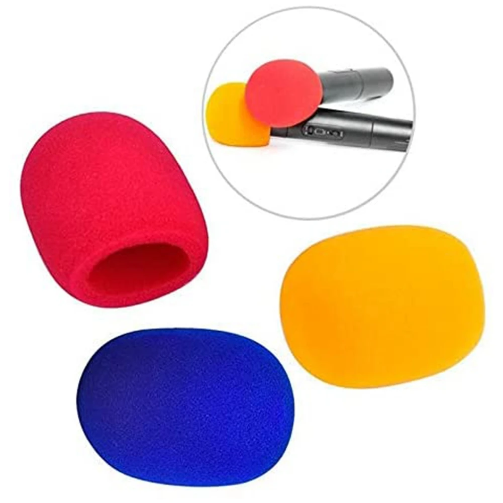 5 Pcs Solid Color Non-Disposable Microphone Dust Cover Thickened Microphone Cover Microphone Blowout Cover for KTV