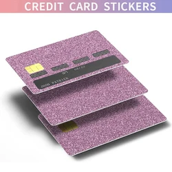 4Pcs/Set Credit Card Decoration Stickers Bank/Debit/ATM Card Skin Protector Stickers Non Slip Sticker