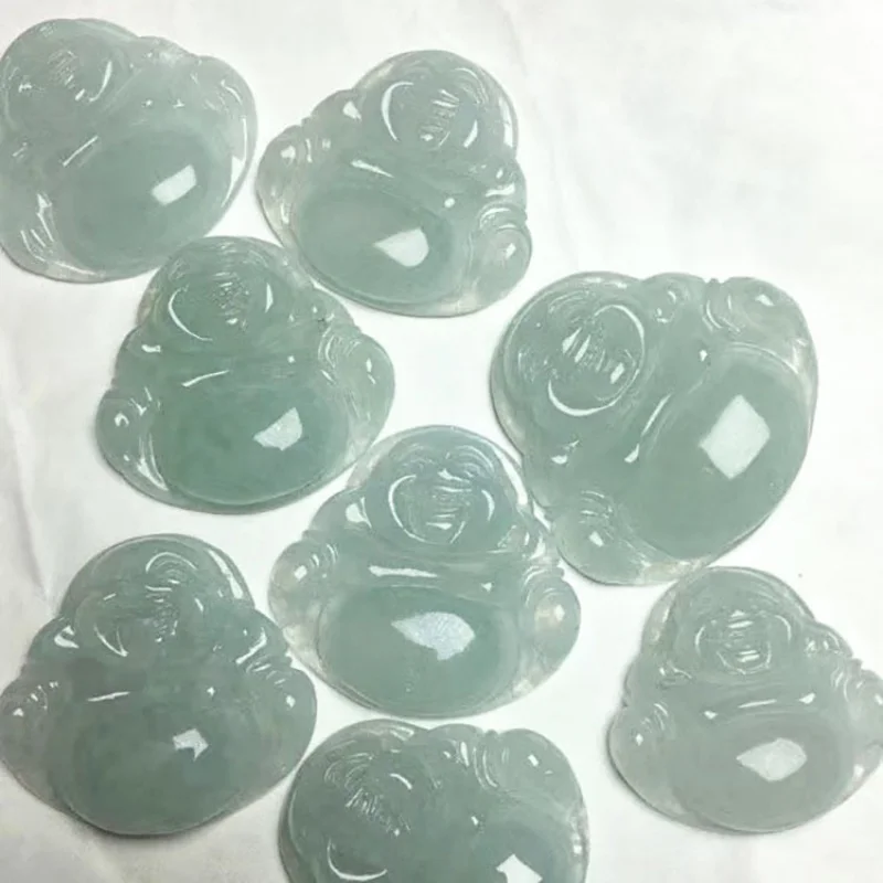 

Natural a-Level Smiling Glutinous Ice Maitreya Buddha Jade Pendant