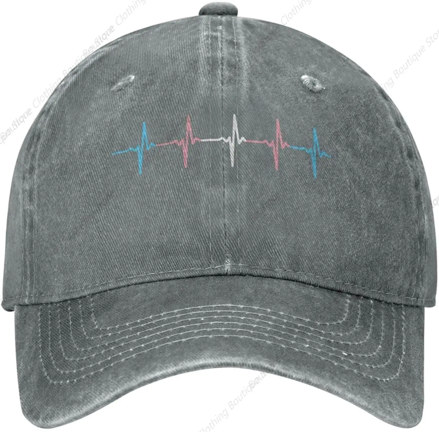 

Heartbeat Unisex Cowboy Hat Baseball Cap Adjustable Sports Golf Cowboy Cascade Hat