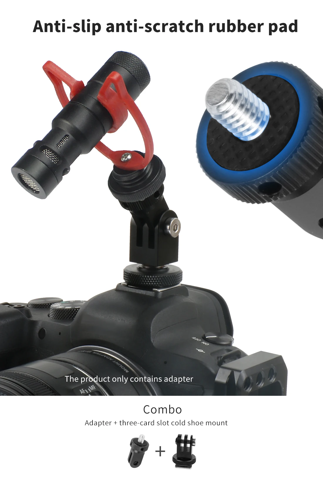 Für Insta360 X5 Metall-Mini-Stativ Konvertierbare Halterung 1/4' Schraube Schnellwechsel-Basis für Gopro Hero 13 DJI OSMO Pocket4 Action-Kamera – Detail 11