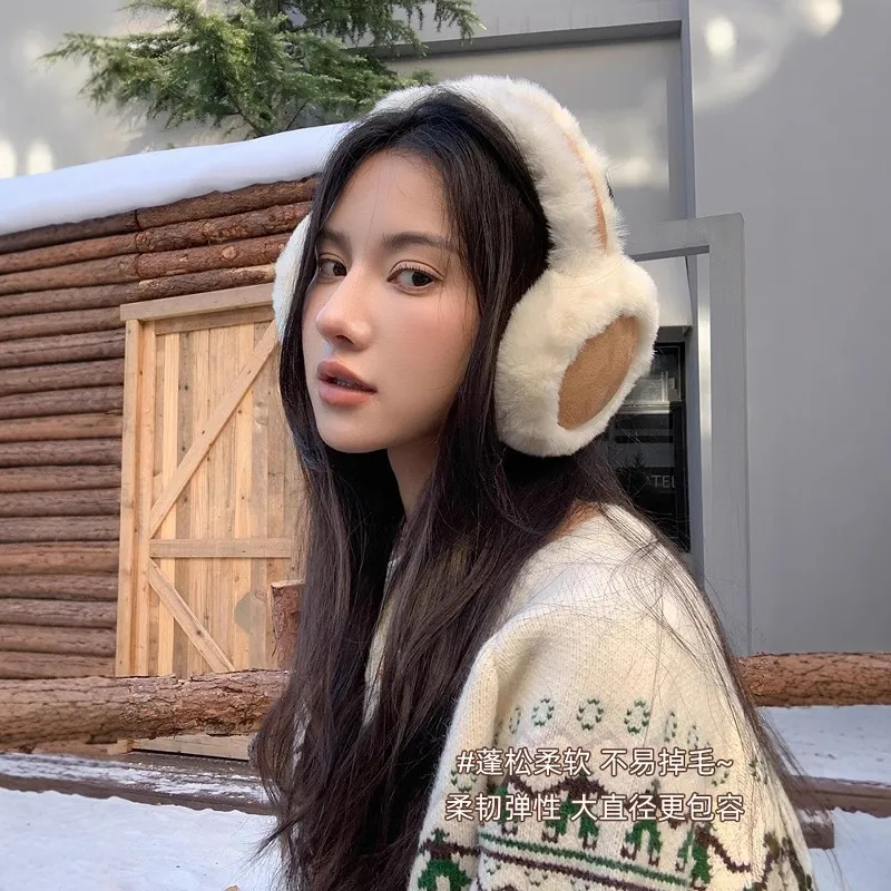 Maillard earmuff mewah berwarna untuk bersepeda dan bersepeda earmuff musim dingin wanita penutup telinga untuk pria topi telinga perlindungan telinga uniseks