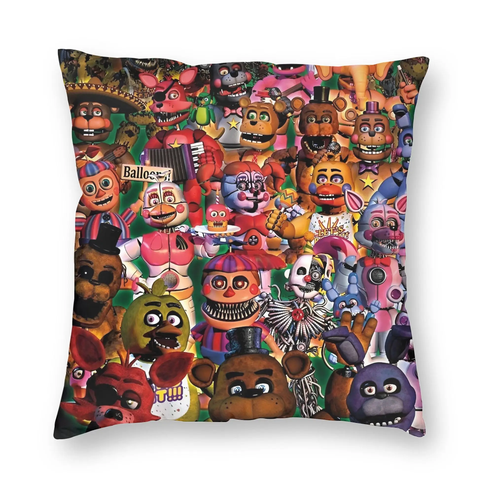 Five Nights Horror Game Pillowcase Double-sided Printing Cushion Cover Decorations  Pillow Case Cover Home Drop Shipping 45X45cm