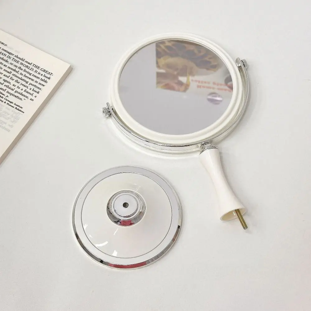 

360 Rotating Double-sided Makeup Mirror 3x Magnifying Glass European Style Vanity Mirror Home Decoration Light Luxury
