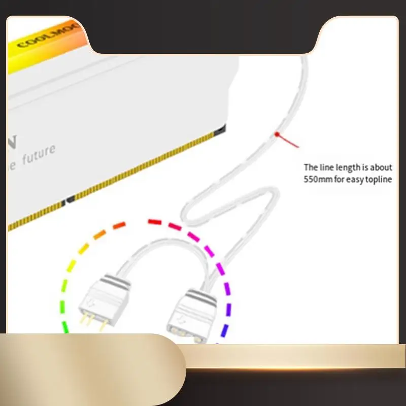 

Радиатор памяти COOLMOON для настольного компьютера DDR3 DDR4 DDR5, жилет ARGB с памятью Grey-N36R