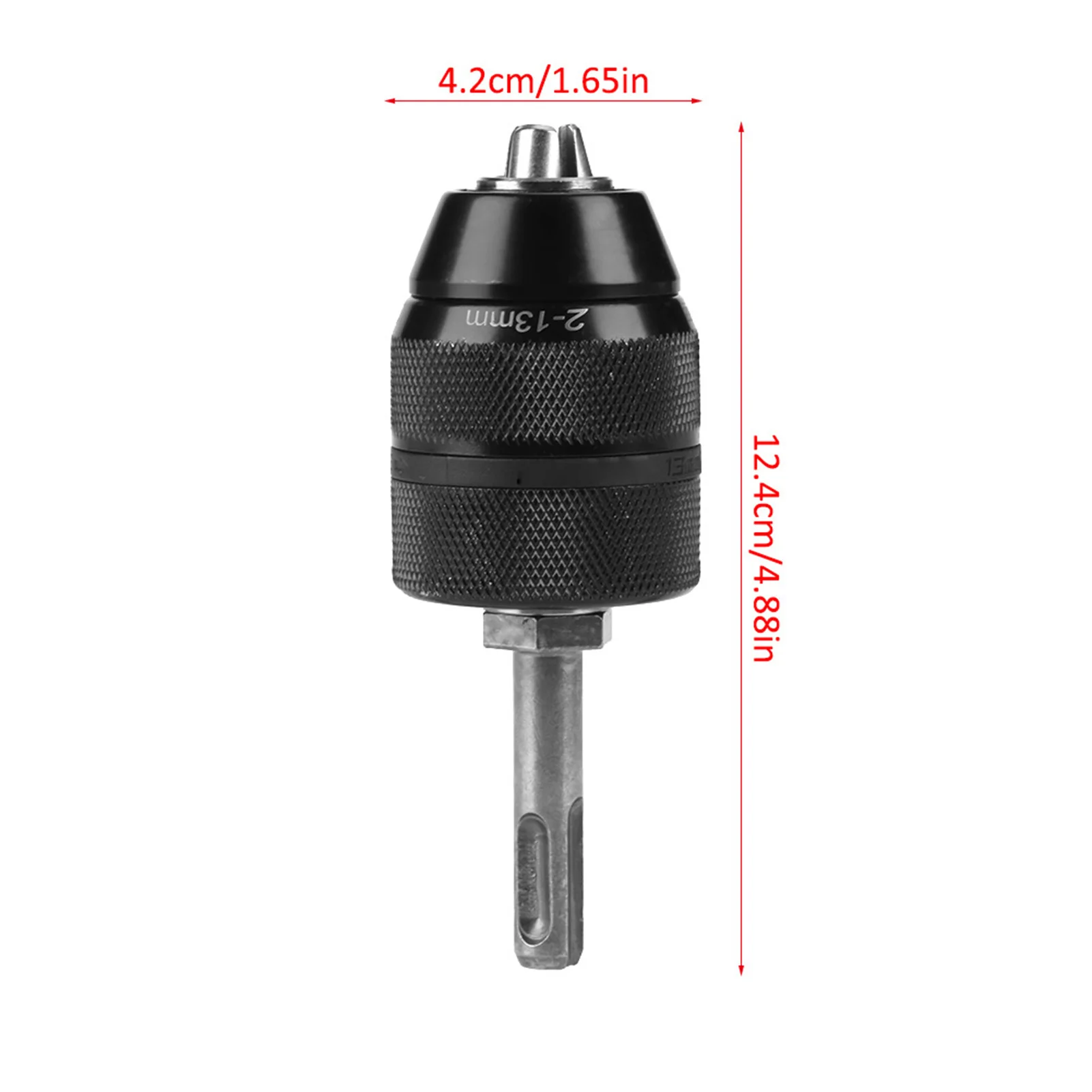 2-13mm Capacity Metal Keyless Lathe Drill Chuck Converter with SDS Adapter Accessories