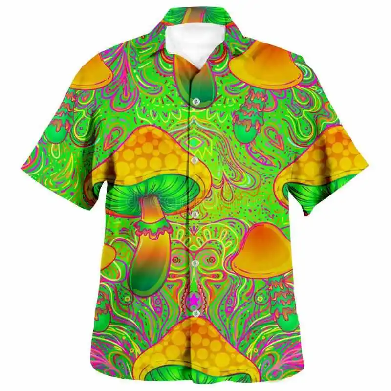 

Digital Print ort Sve Men's irt 3D Ice Sensation Cotton Casual Faion Autumn Top adient Color Slim Fit M Blouse
