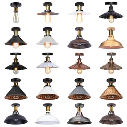 Vintage industriële LED-plafondlampen Metaal Home Loft Decor Kroonluchters Dorp Retro Loft Metalen plafondlamp Lampara techo E27
