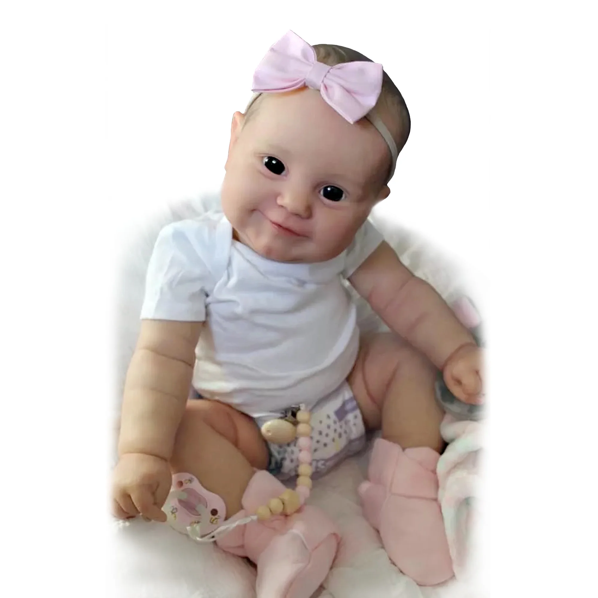 

24 Inch Maddie Bebe Reborn Dolls Handmade Painted Finished Lifelike Newborn Baby Doll Toys For Kids Muñecas Reborn