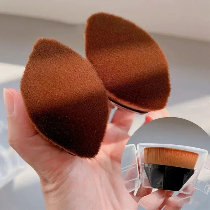 1/2 pezzi Pennello per trucco magico Pennello per fard in polvere Pennello per fondotinta professionale Pennello per trucco Cosmetici di grandi dimensioni Trucco con base morbida