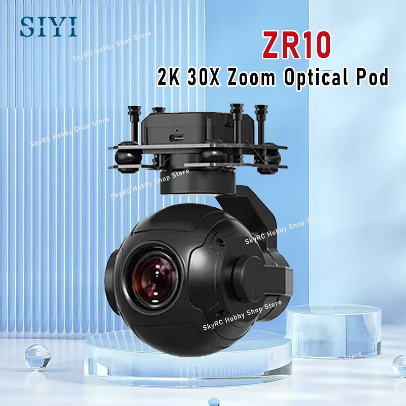 

Карданная камера SIYI ZR10, 3-осевой стабилизатор, 2K, 4 МП, 30-кратный гибридный зум, HDR W 2560x1440, 3-осевой стабилизатор, легкая камера для БПЛА