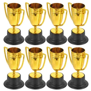 Mini Plastic Gold Belohnung Trophy Cup, Fußballpreis, frühe Bildungsspielzeug, Fußballgeschenke, 8 PCs, 10 PCs, 16 PCs, 20pcs 8 Hauptverkäufe Trofeu Fußballmeisterschaft - №2