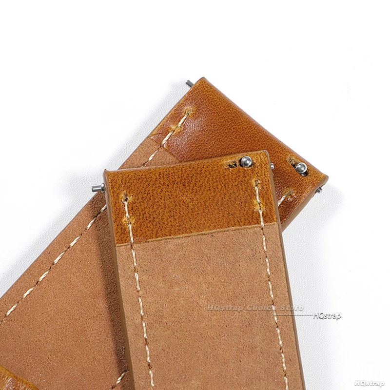 الرجعية جلد طبيعي جلد العجل حزام 18 مللي متر 20 مللي متر 22 مللي متر 24 مللي متر 26 مللي متر الإفراج السريع النساء الرجال حزام (استيك) ساعة العالمي Smartwatch معصمه