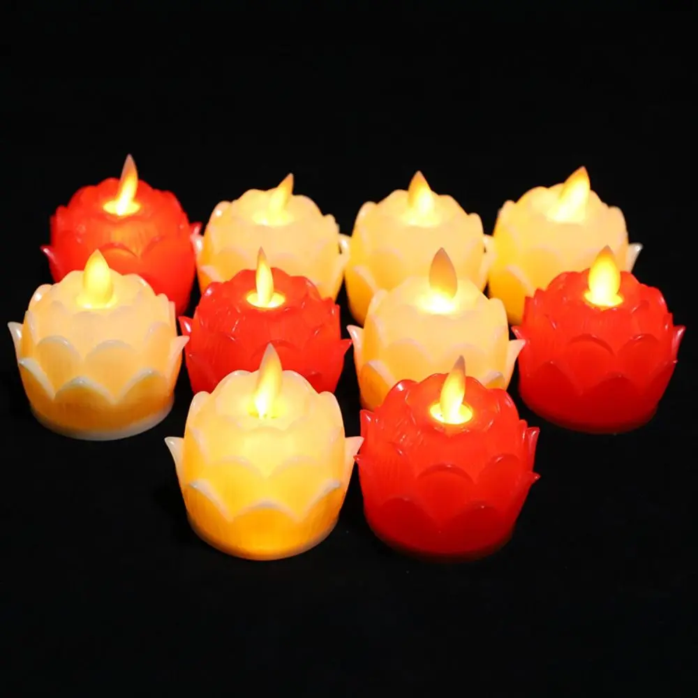 Mid-Autumn Festival LED Floating Lotus Light Wishing Lamp Waterproof Artificial Lotus Light Electronic Night Lamp Teahouse