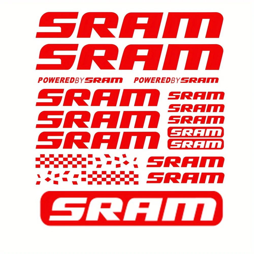 AliExpress NONE SRAM 2D Flat Vinyl Stickers Waterproof Scratch-Resistant PVC Holographic Rainbow Decals for Motorcycle Helmets Bike Frames