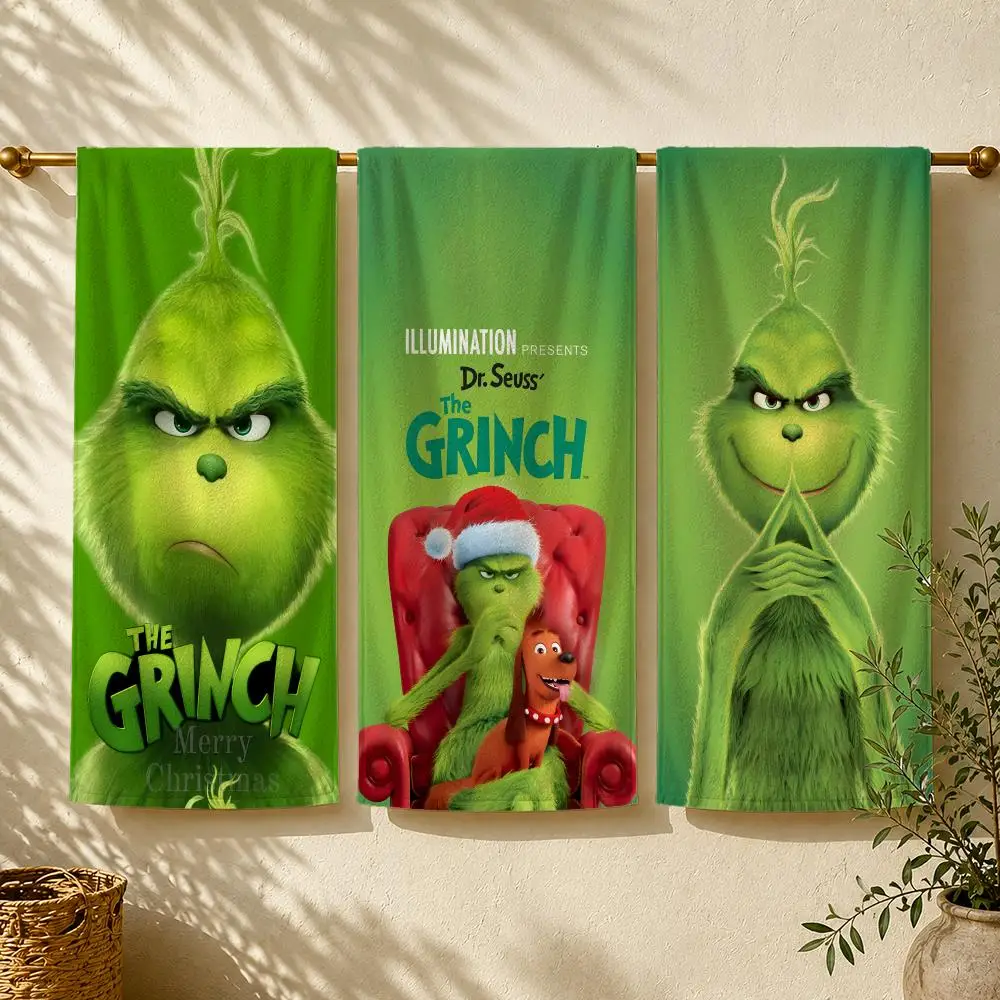 H-How the Grinch Stole Christmas Towel Towel beach towel, quick drying absorbent bath towel for Swim,Gym,Camping,Outdoor hot