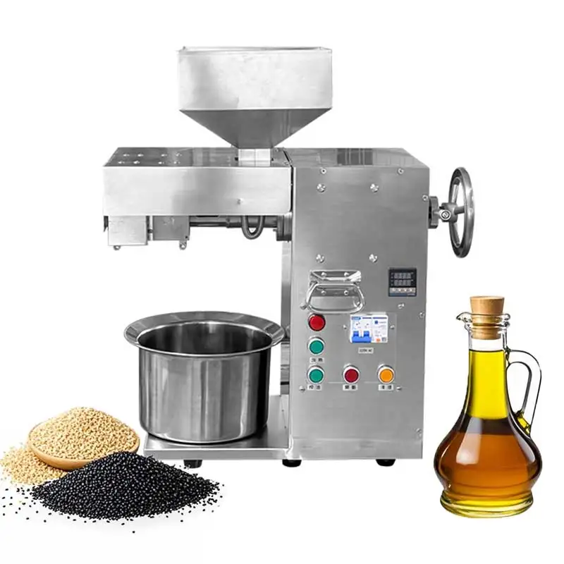 Automatic Extractor Machine Peanut Sunflower Avocado Oil Press Machine Best Cold Olive Oil Expeller