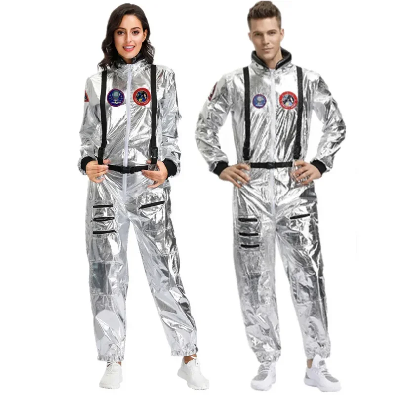 Cosbao Paare Kinder Cosplay Astronaut Overall Uniform Unisex Halloween Karneval Outfits Party Raum Kostüm Rollenspiel Fancy Dre