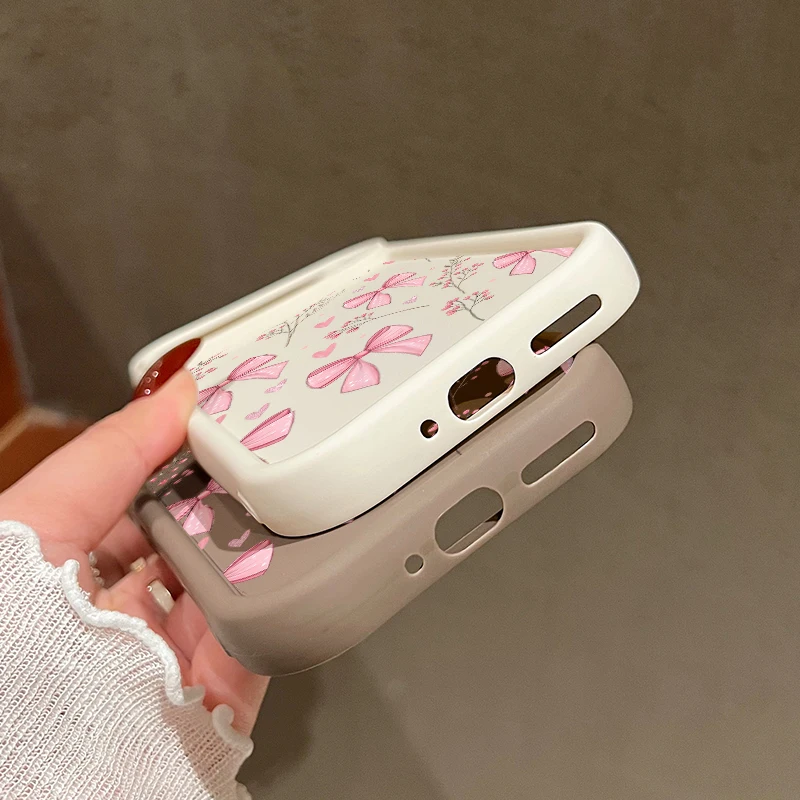 Pink Bow Flower Print Phone Case For Google Pixel 10 9 8 Pro 9A 8A 9 10 Pro XL 7A Shockproof Soft Silicone Cover For Pixel 7 Pro view 5