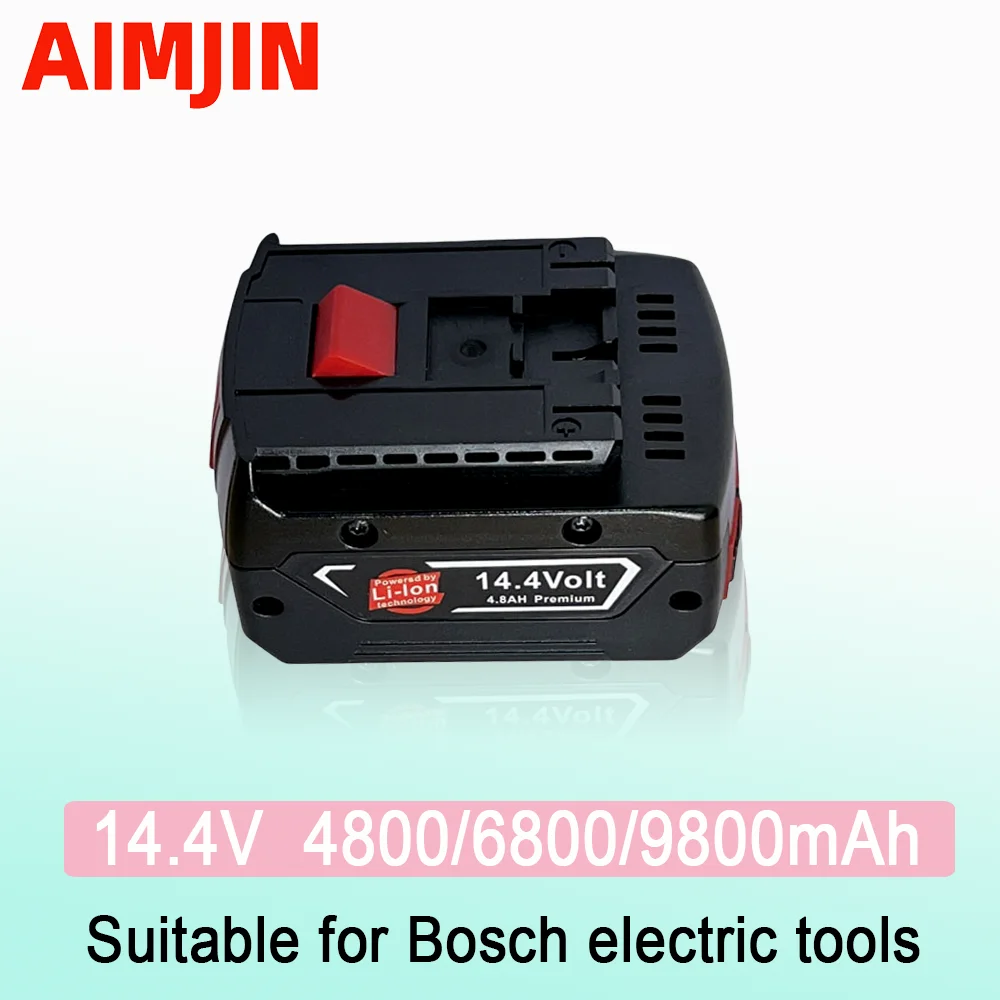 

14.4V 4.8/6.8/9.8 Ah lithium-ion battery for wireless drill screw drill Bosch BAT607, BAT607G, BAT614G