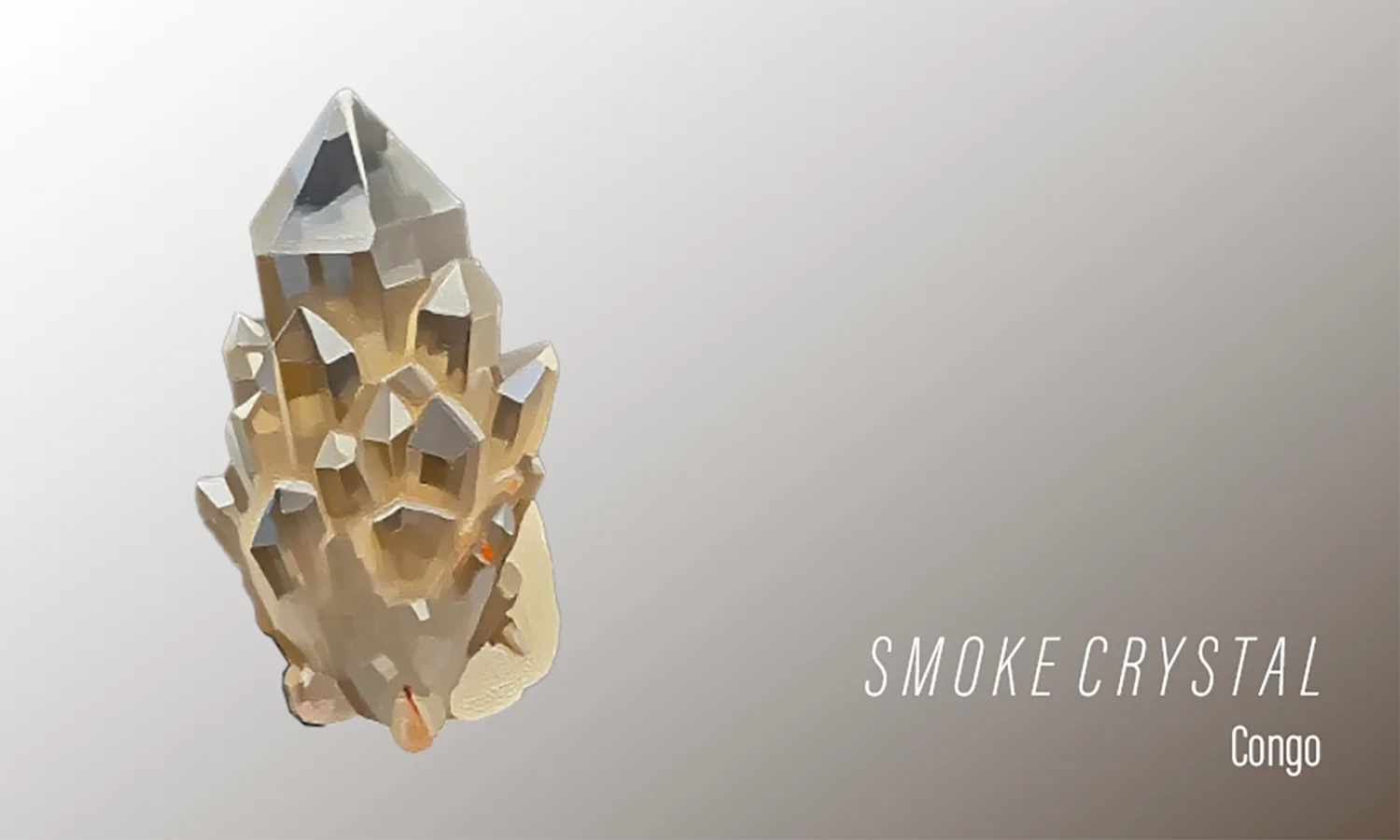 

100% натуральный дымчатый кварц из Конго, образцы минералов, камни и кристаллы, целебный кристалл