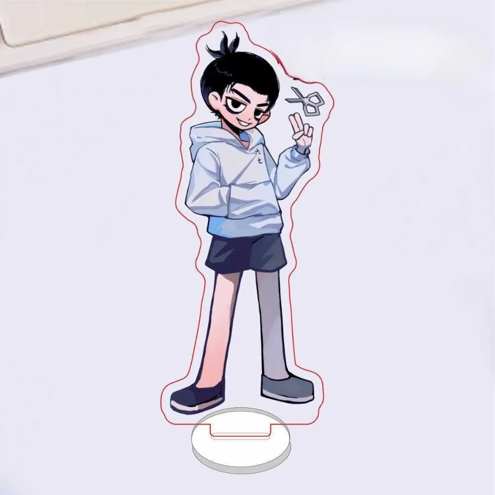 Anime Killer Seven Scissor Seven Acrylic Plaque Standee Figure Wu Liuqi Desktop Ornaments Anime Standing Sign Model Figurine