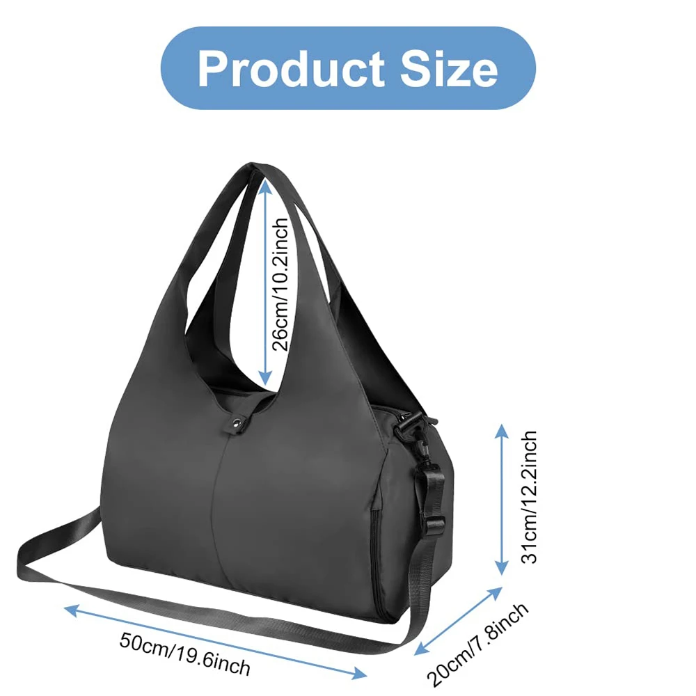 اليوغا حصيرة حقيبة قاعة رياضة للنساء مقصورة الأحذية المستقلة حقائب السفر اللياقة البدنية حمل حقيبة سعة كبيرة حقيبة كتف السباحة