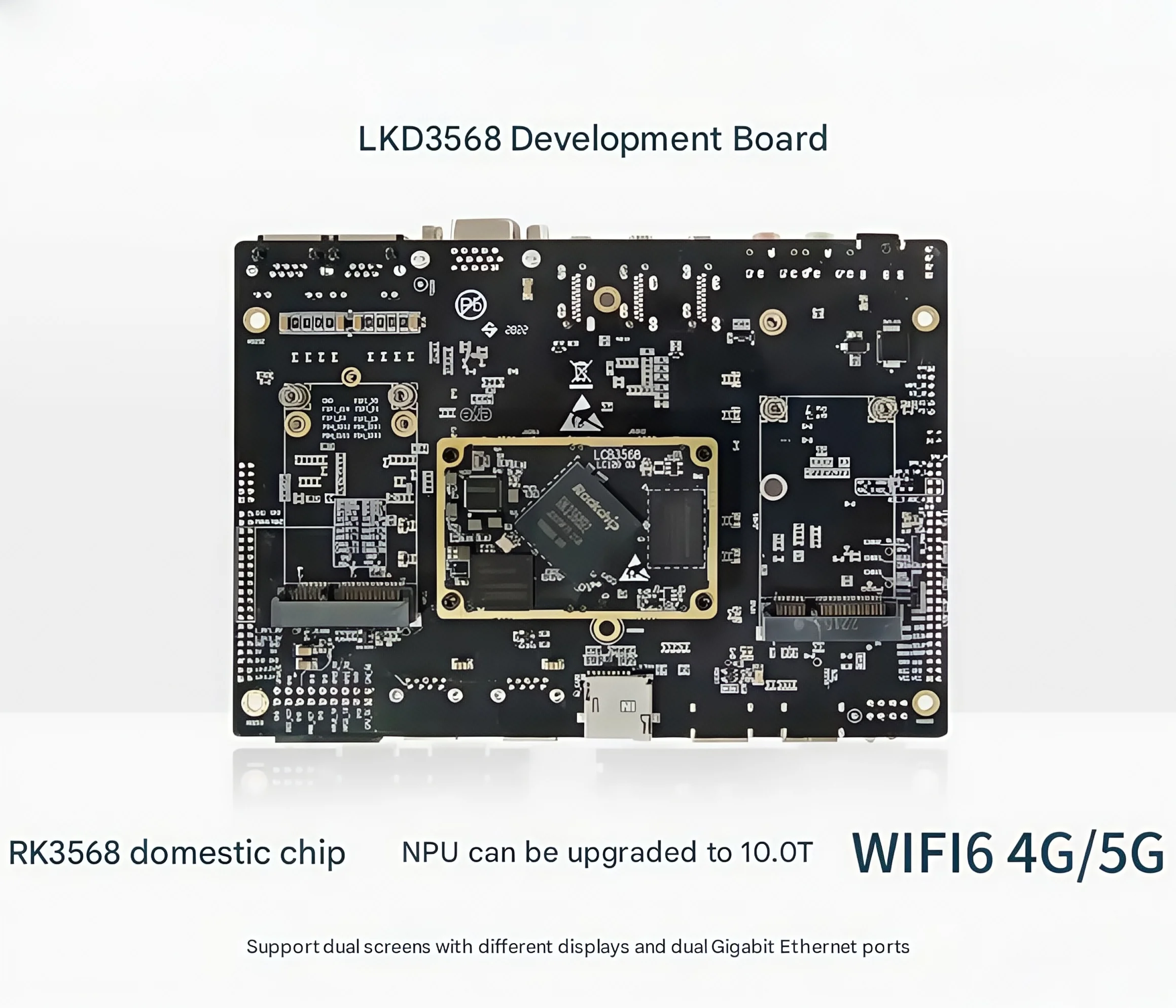 

LKD3568 встроенная плата разработки RK3568 Rockchip IoT, материнская плата с открытым исходным кодом и кромкой искусственного интеллекта