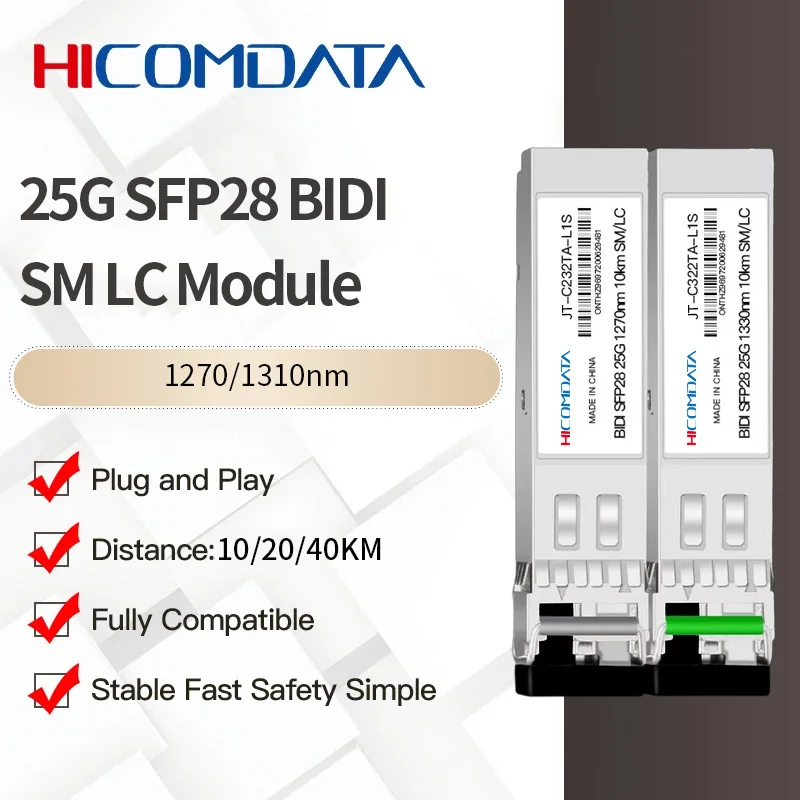 transceiver-optique-sfp28-bidi-25g-10km-monofibre-module-bidi-simplex-lc-tx1270-rx1330-ddm-dom-pour-cisco-mikrotik-intel