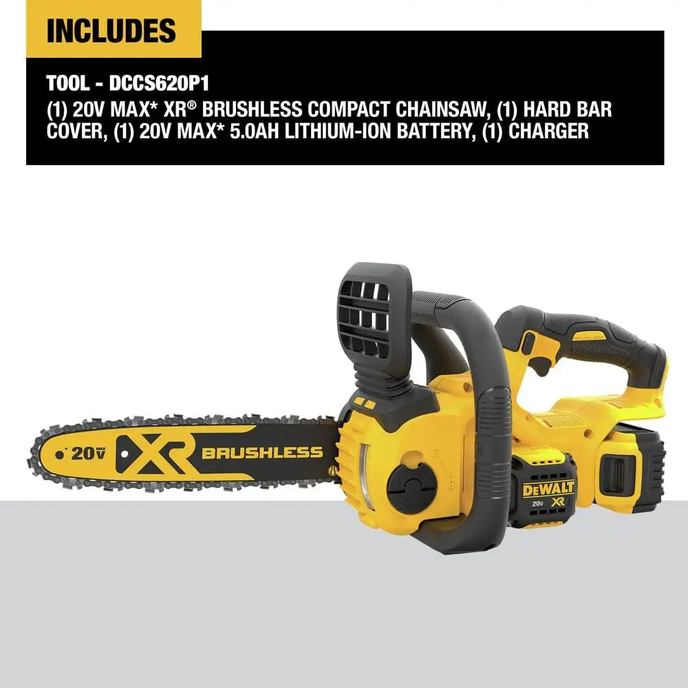 20V Max* Xr Chainsaw Kit, 5-Ah Battery, 12-Inch (Dccs620P1)