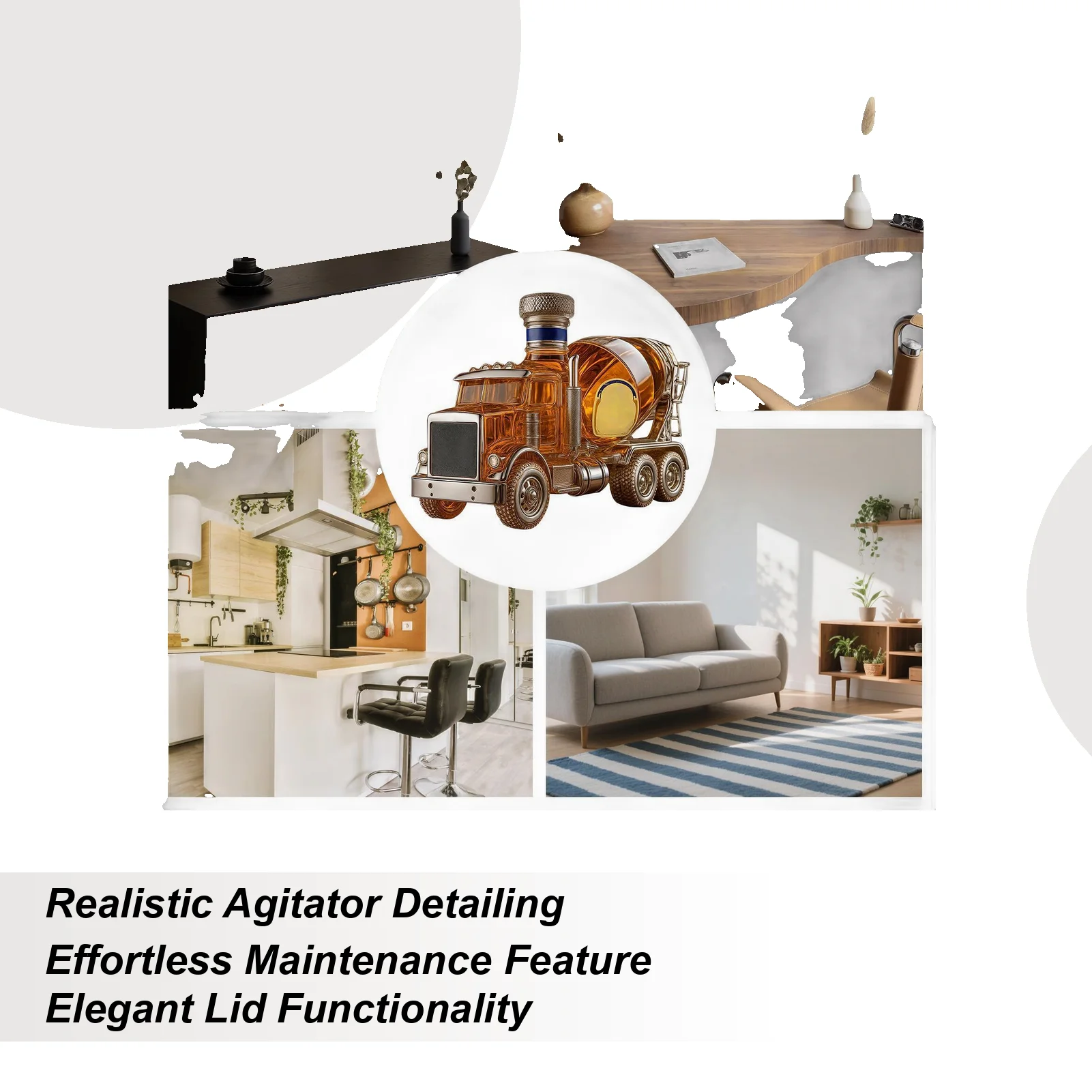 

Whiskey Decanter Truck Shape Whiskey Decanter Funny Wine Bottle For Birthday Christmas Wedding Housewarming Bar Home Party