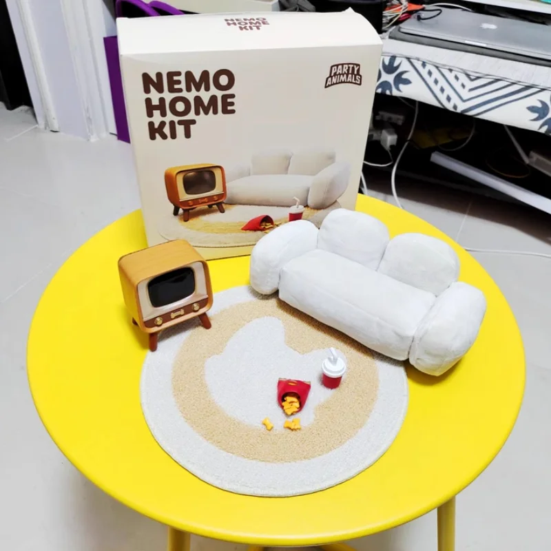 

Game Partyanimals Anime Figures Party Animal Nemo Home Kit Series Sofa Tv Carpet Snack Model Cute Decor Collect Desktop Toy Gift