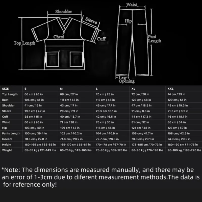 Men’s New 2-Piece Beauty Salon Work Uniform – Jogging Set Style with Zipper Stand Collar Scrub Top + Classic/Yoga Jogger Pants