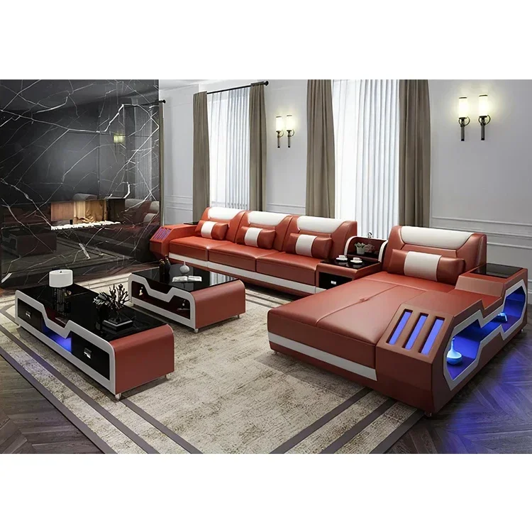 Hot salesFurniture sofa set modern smart luxury furniture sofa sectional set l shape cama sitting room furniture couch living ro