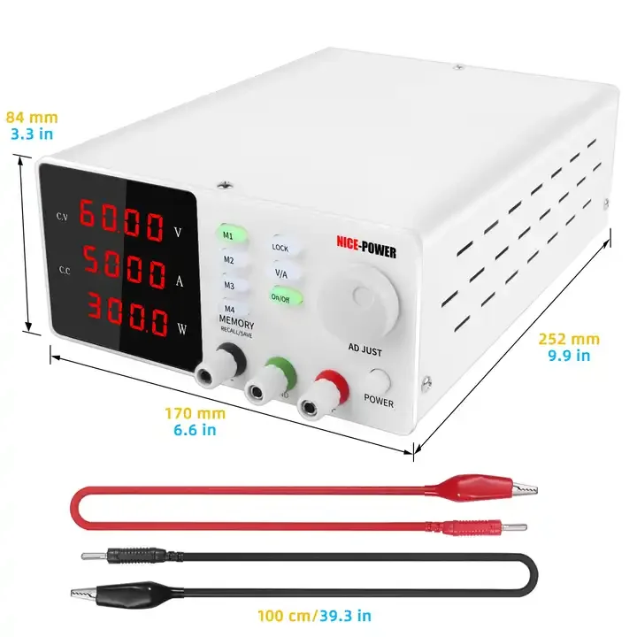 SPPS-S605-232 Adjustable Digital Regulated DC Power Supply 0-60V 0-5A Encoder Regulated Cell Phone Repair Power Supply