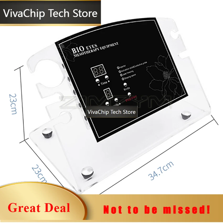 VivaCTNew BIO Mesotherapy Electroporation Eye Face Massager Jade Freezing Cryotherapy Skin Rejuvenation Cool Skin Care Beauty Ma