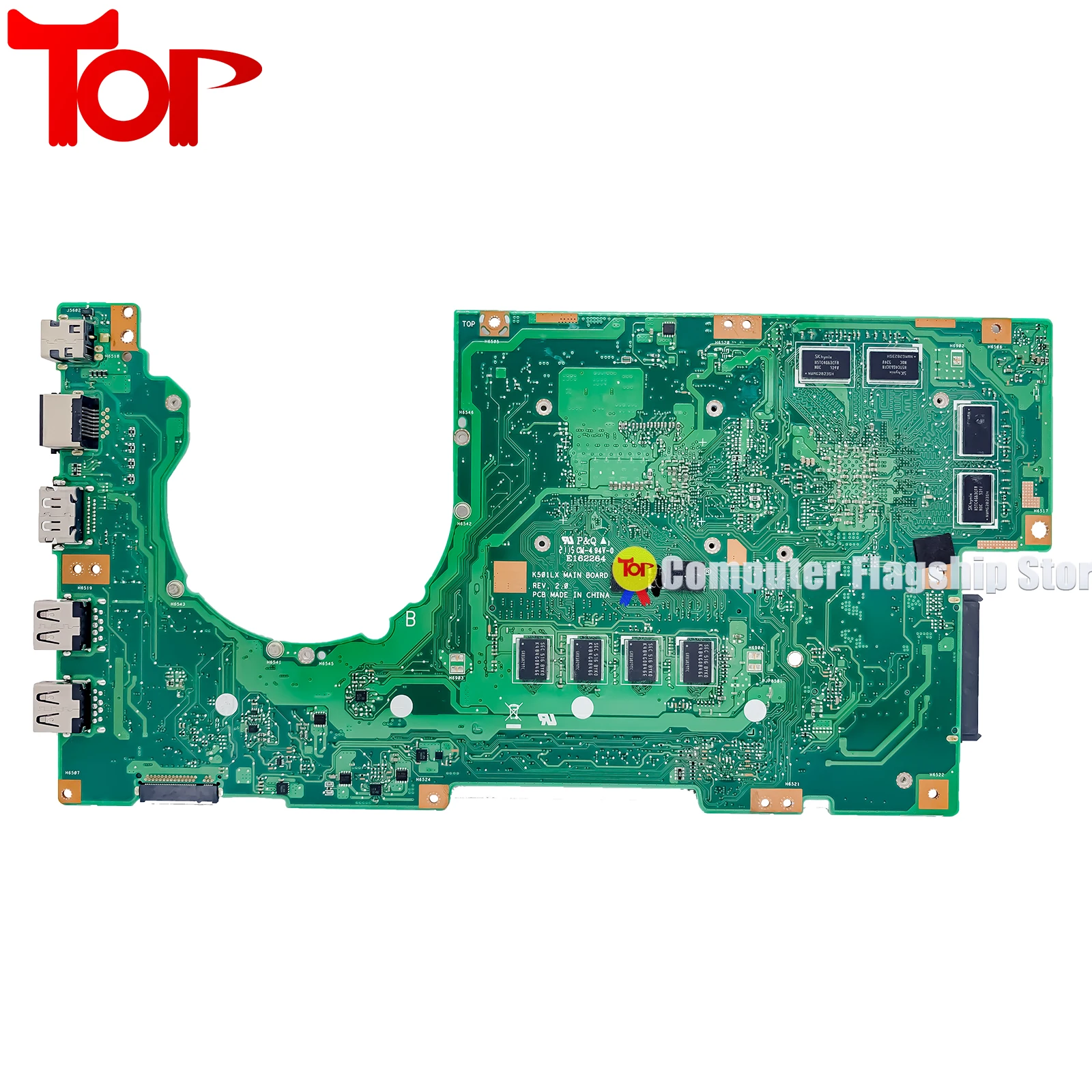 K501L Laptop Motherboard For ASUS K501LX K501LB A501L V505L 4G-RAM I3 I5-5200U I7-5500U GT940 GTX950 Mainboard 100% Work