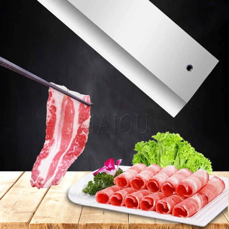 Cortadora automática de carne congelada con rodajas de tocino y rollo de cordero CNC