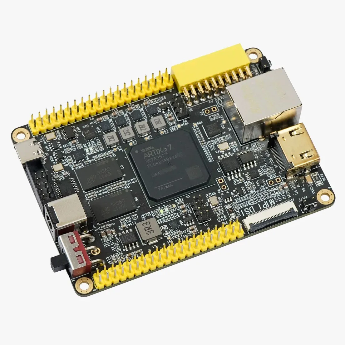 Artix‑7 Programmable Logic Board XC7A100T XC7A200T with 1GB DDR3 QSPI Flash, MIPI CSI/DSI Gigabit Ethernet
