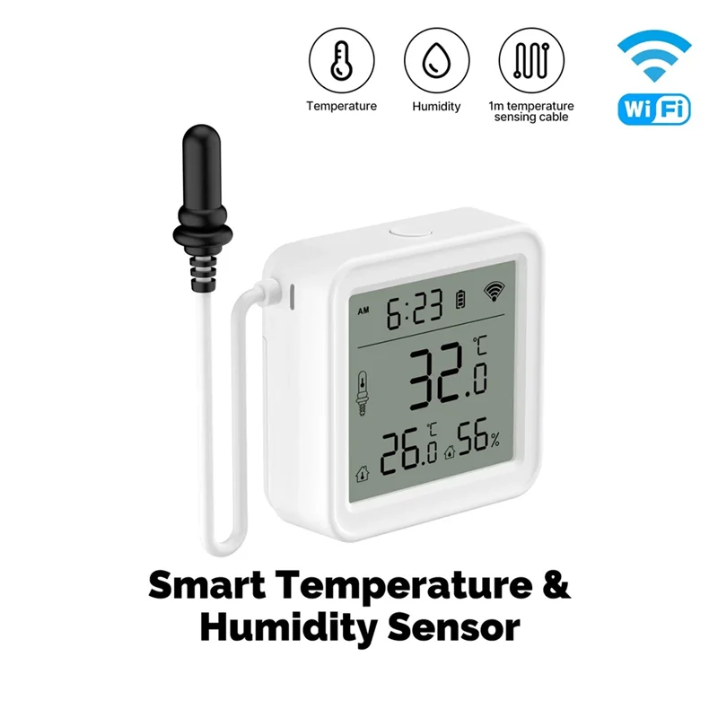 AT02-Smart Temperature Humidity Sensor Wifi Smart Temperature Humidity Sensor Home Humidity Sensor