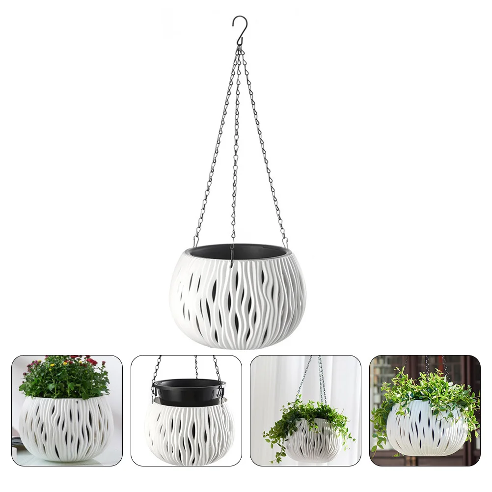 

Imitation Rattan Hanging Basket Flower Pot for Plastic Shape Poted Holders