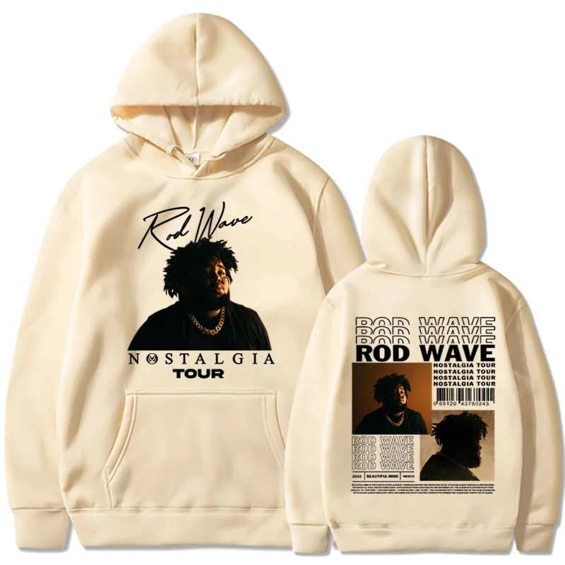 Rapper Rod Wave Album Double Sided Graphic Hoodie Men Women Hip Hop Trend Hooded Sweatshirts Fashion Vintage Oversized Pullovers