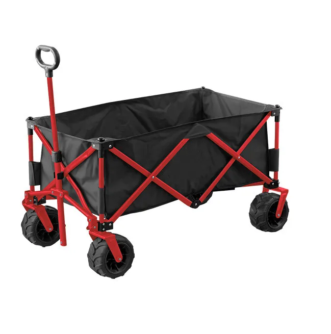 Heavy Duty Folding Wagon  Collapsible Utility Car  Great For Outdoor Summer Sporting Events Camping Beach Park Trips Pic